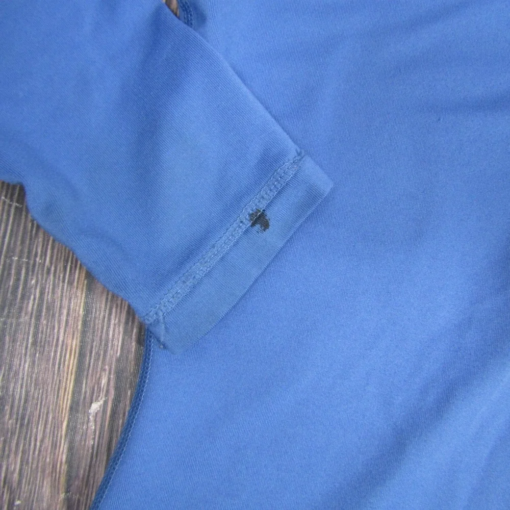 Nike Pro Womens Medium Blue Half Zip Top Running Gym Workout‎ Outdoor Hiking